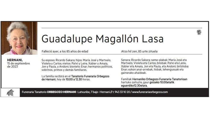 GUADALUPE MAGALLON LASA