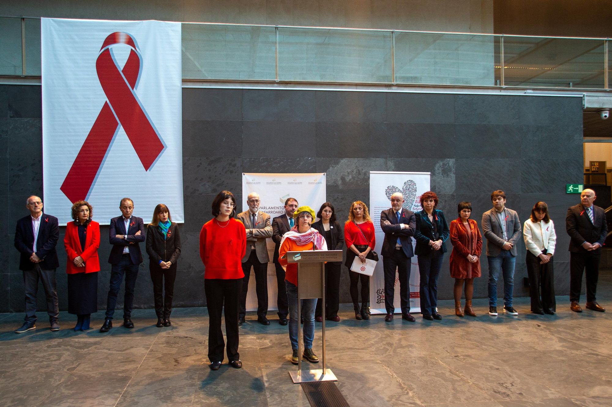 El Parlamento de Navarra se adhiere al Día Mundial contra el Sida