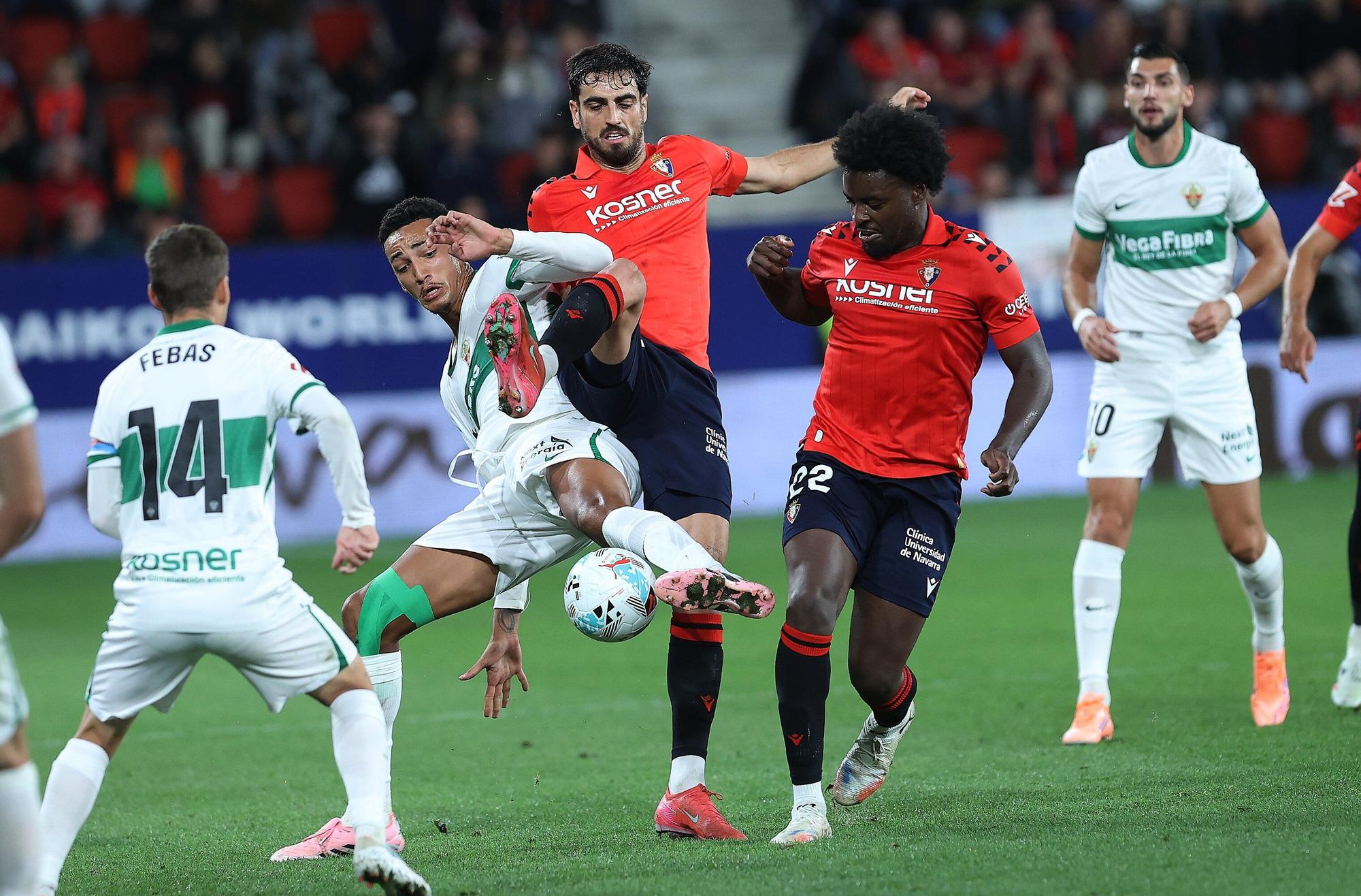 Las mejores imágenes del Osasuna-Elche
