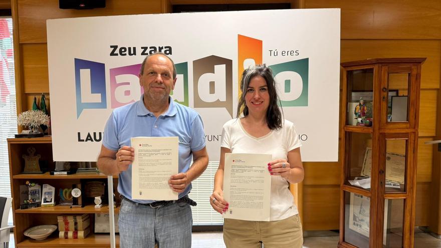 Laudio refuerza con Cruz Roja la acogida y atención a recién llegados