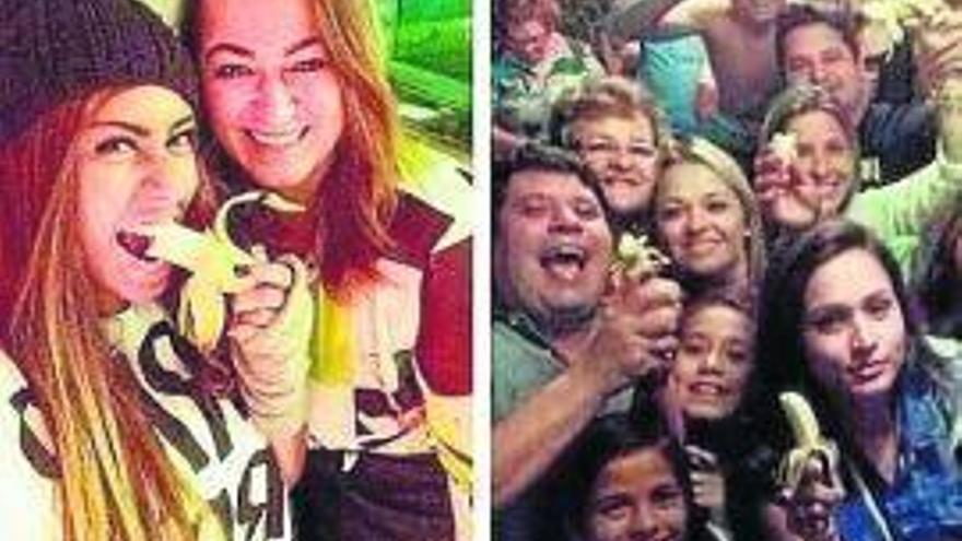Plátanos y monos contra el racismo
