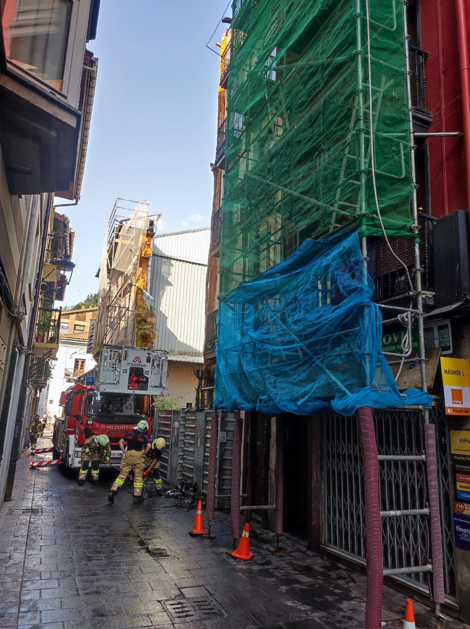 Incendio en un inmueble de Elgoibar.