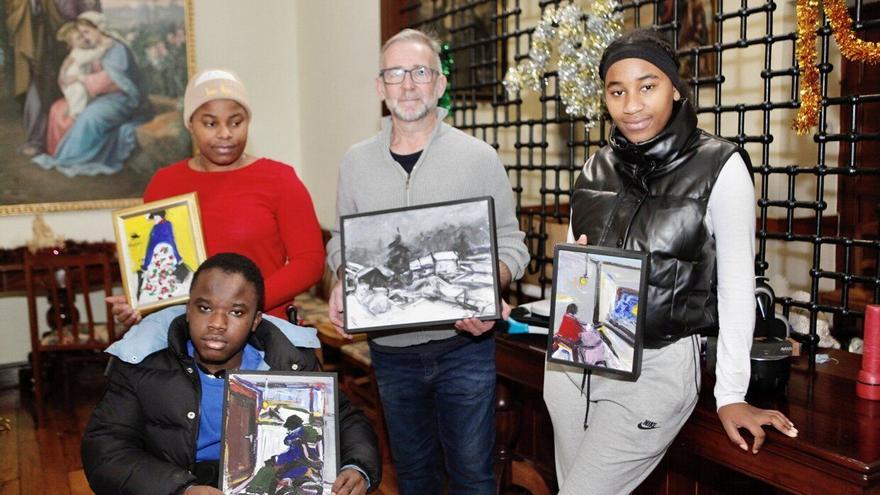 Donación solidaria del artista Míchel Martínez Vela a los afectados por el incendio del miércoles