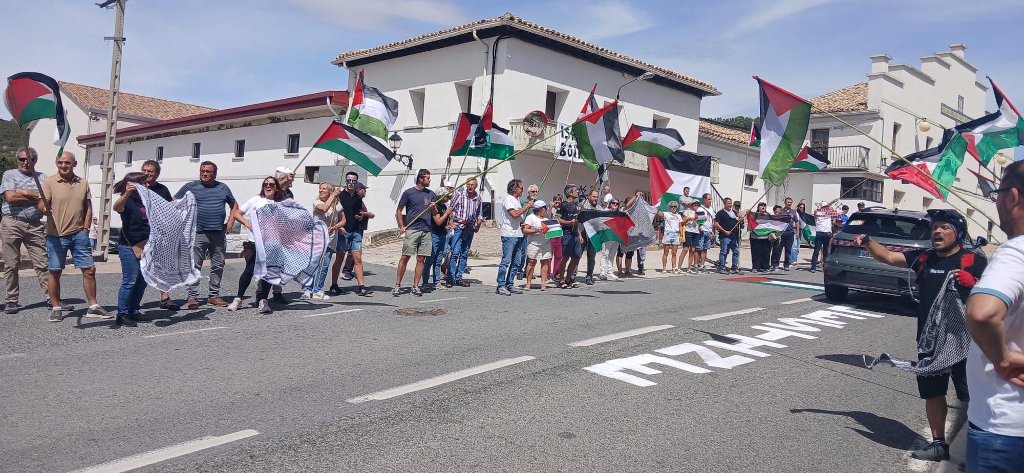 Aibar protesta contra el genocidio en Gaza