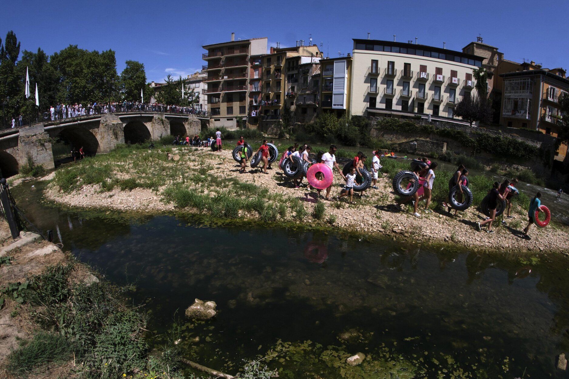 Fotos del inicio de las fiestas de Estella-Lizarra