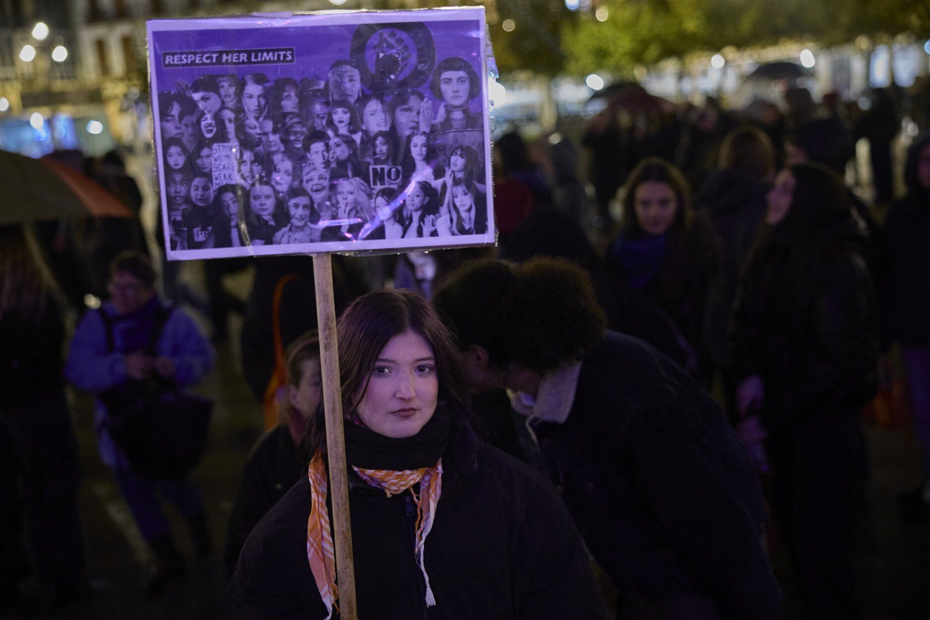 Imágenes de la manifestación del movimiento feminista de este 25N