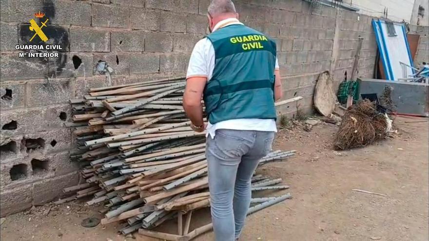 Detienen a un navarro por el robo de 700 postes de espaldera de viñedo