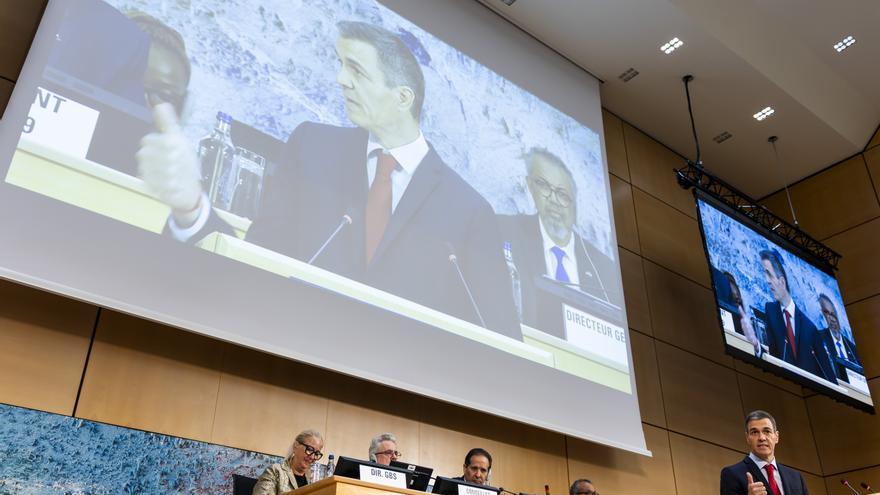 Sánchez reclama ante la OMS acelerar el Tratado de Pandemias y reforzar la respuesta ante futuras crisis