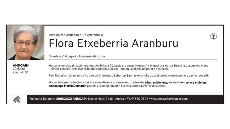 Flora Etxeberria Aranburu