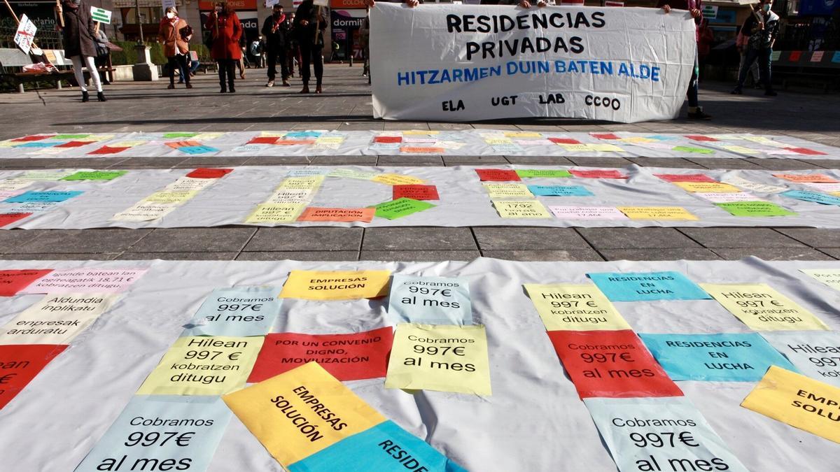 Concentración residencias privadas en Álava.