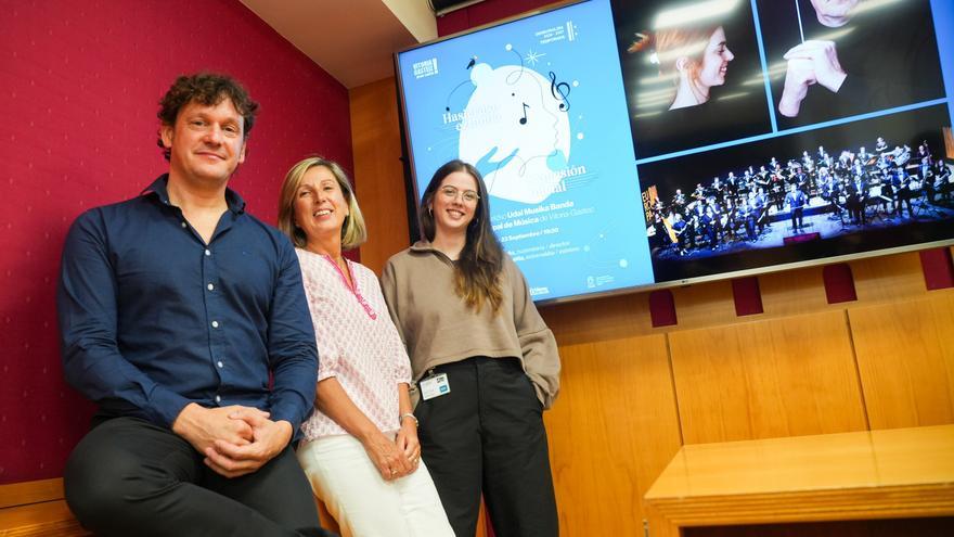 La Banda Municipal de Vitoria recrea la creación del universo desde el Europa