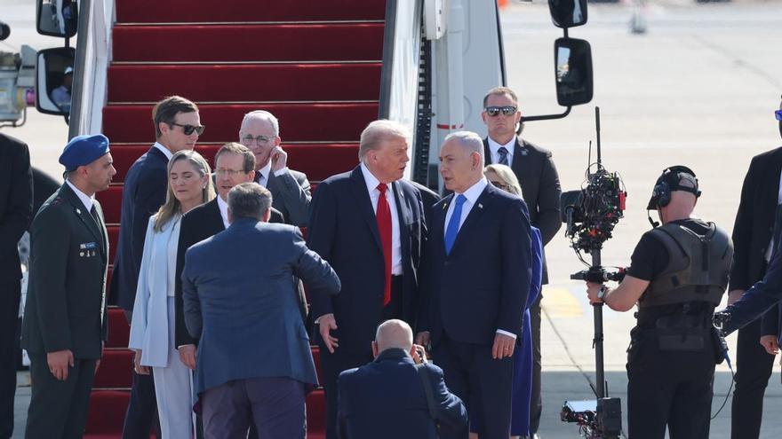 Trump llega a Israel para asistir a la entrega de los rehenes