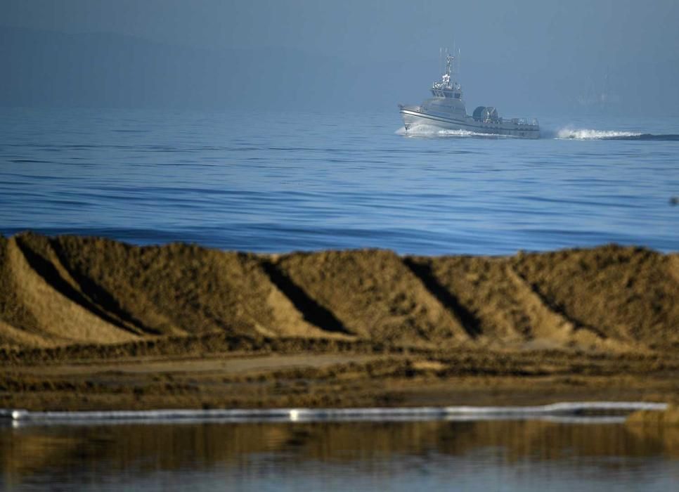 Vertido de crudo en las costas de California