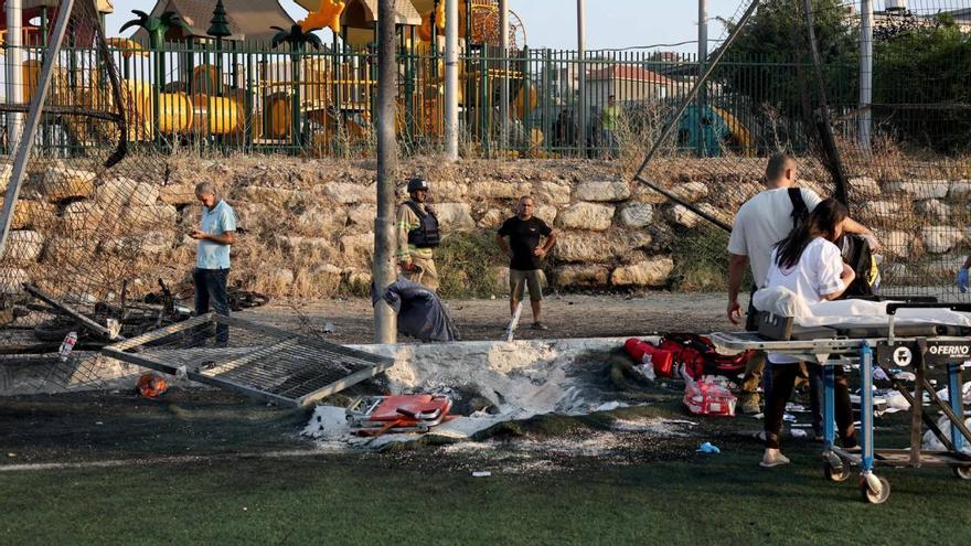 Al menos 11 muertos, la mayoría niños, tras un ataque desde Líbano contra el norte de Israel