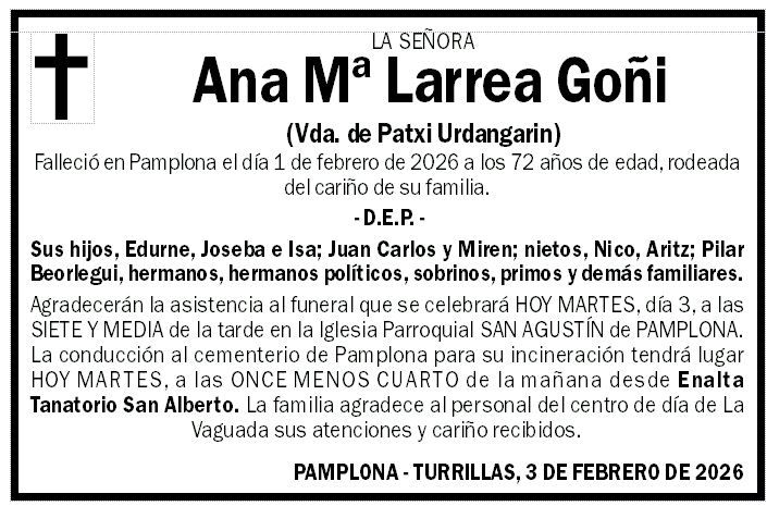 Ana Mª Larrea Goñi