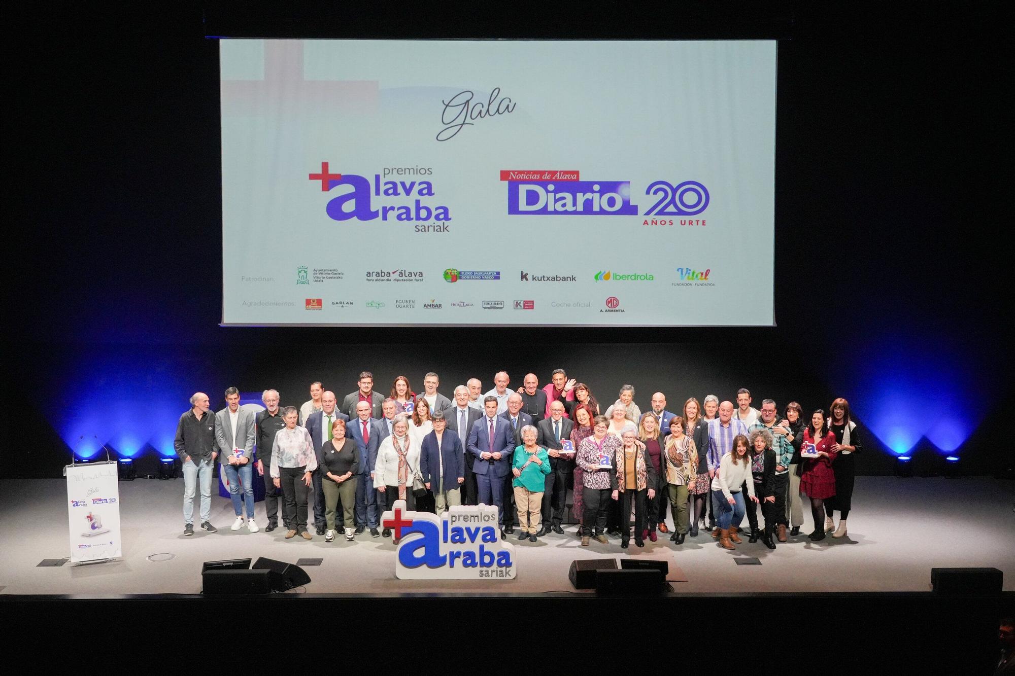 En imágenes: Así ha sido la entrega de los Premios +Álava Sariak