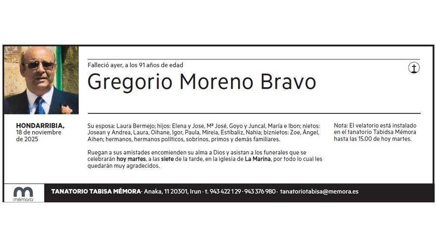 GREGORIO MORENO BRAVO