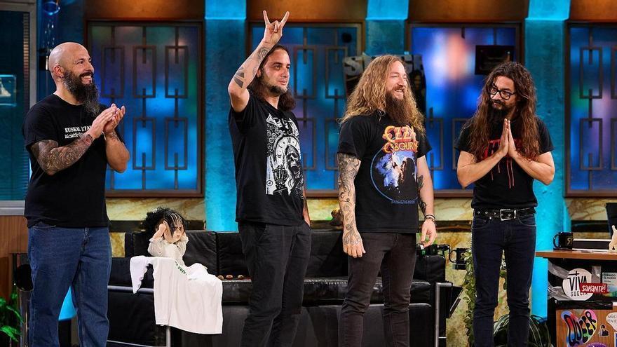 El grupo de metal &#039;Angelus Apatrida&#039; arrasa en &#039;La Revuelta&#039; en la antesala de su concierto en Bilbao