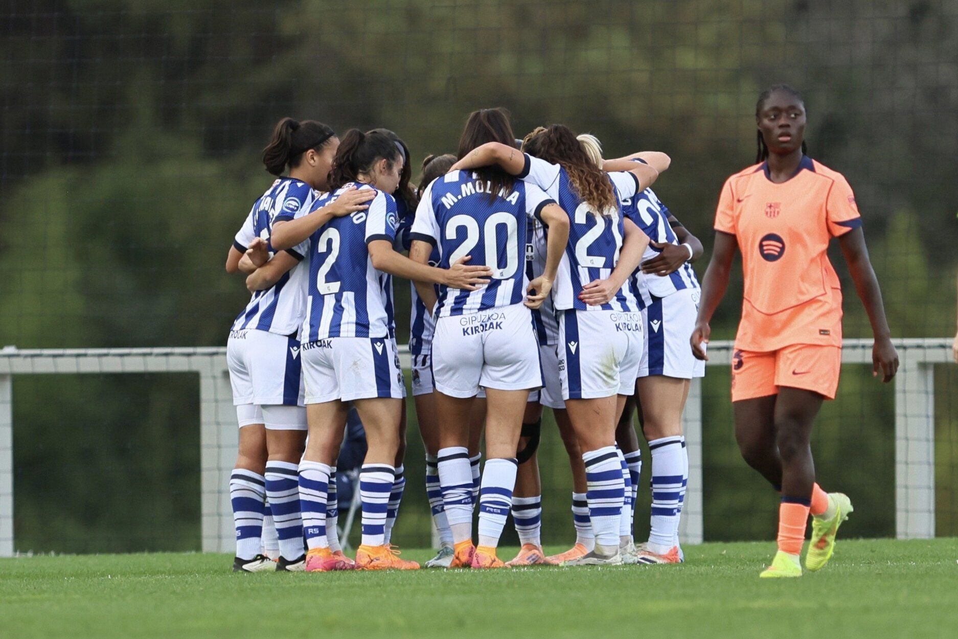 Las mejores imágenes del partido de la Real frente al Barcelona de la Liga F