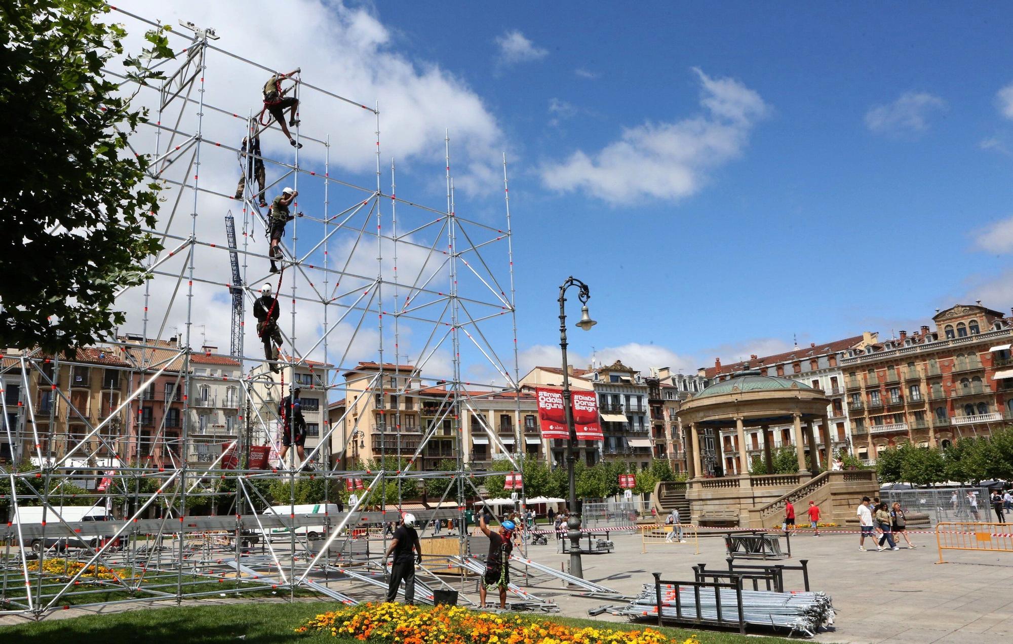 Los preparativos para San Fermín 2024