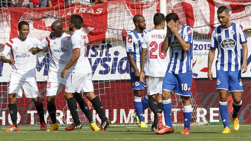 El Sevilla despeja dudas y también arrolla al Deportivo