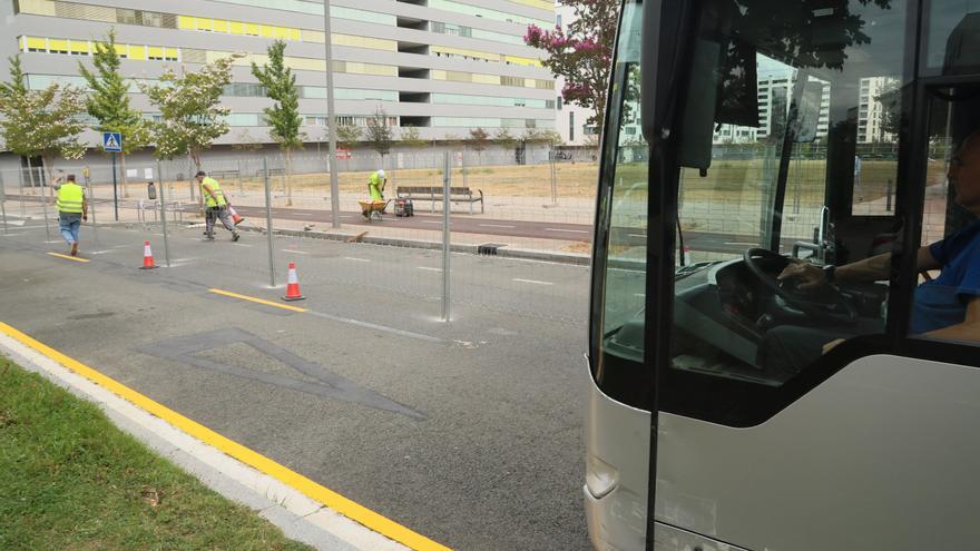 Las obras del tranvía de Zabalgana encaran una nueva fase