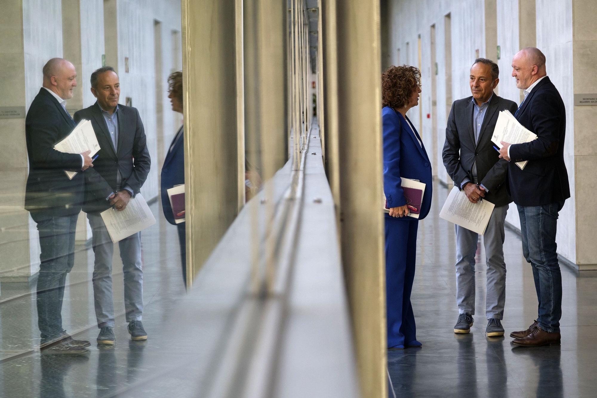 Mesa de Junta y Portavoces del Parlamento de Navarra, este lunes 6 de octubre