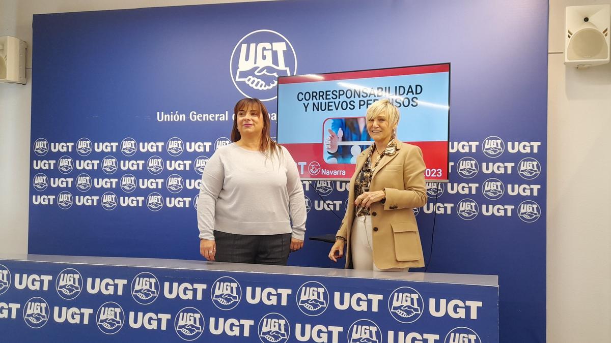 Cristina Antoñanzas y Marisol Vicente, durante la rueda de prensa.