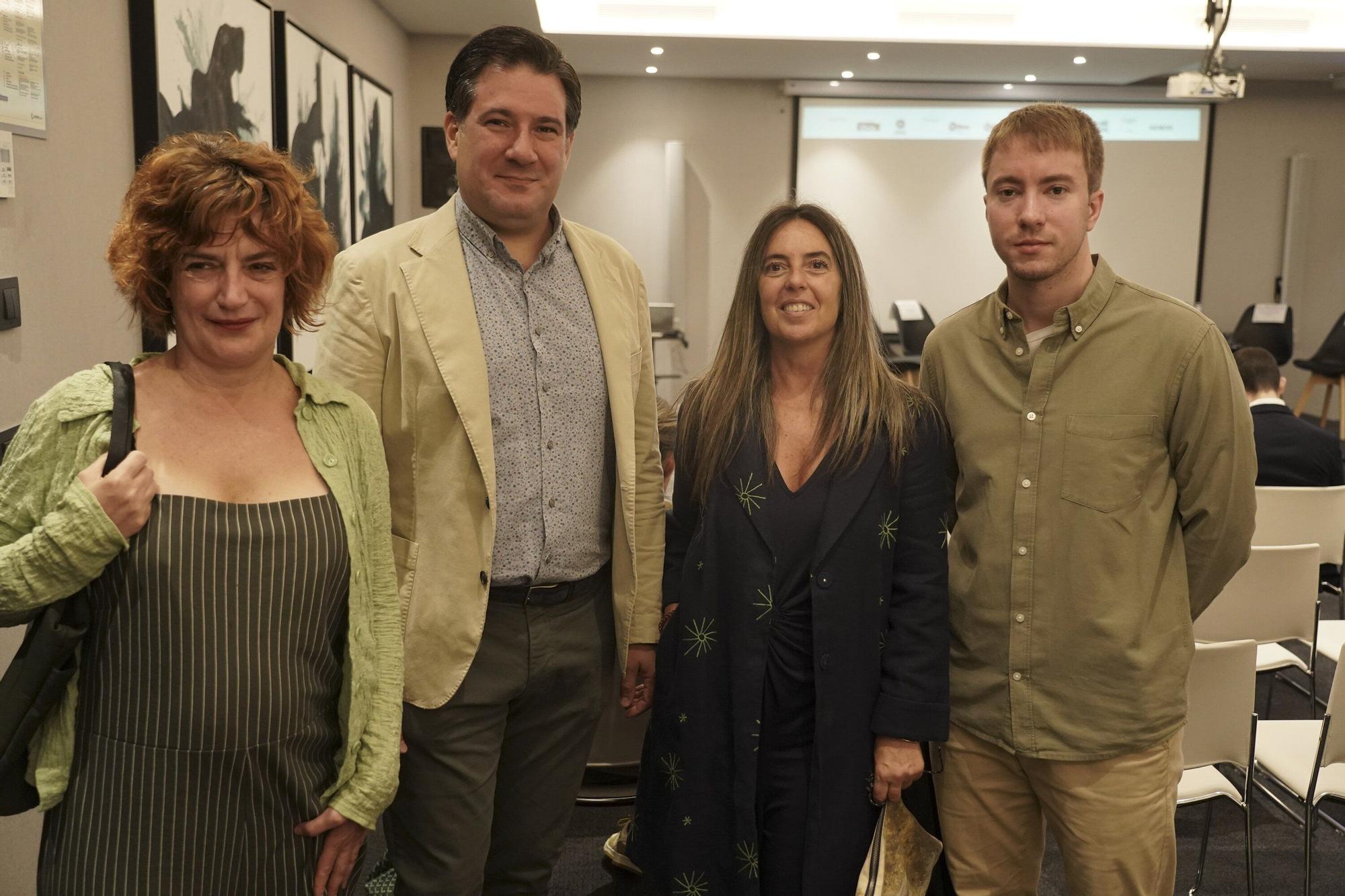 Itziar Leal, Alberto Ruiz, Idoia Gutiérrez y Juan Amezola acudieron al Hotel Ilunion.