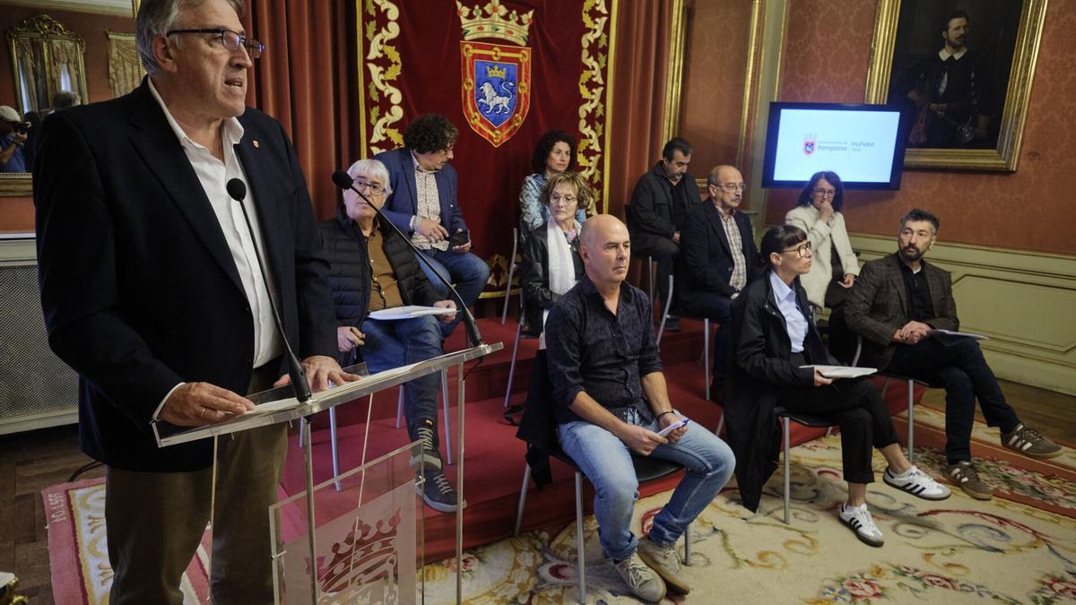 El alcalde Asiron, durante el acto celebrado este jueves.
