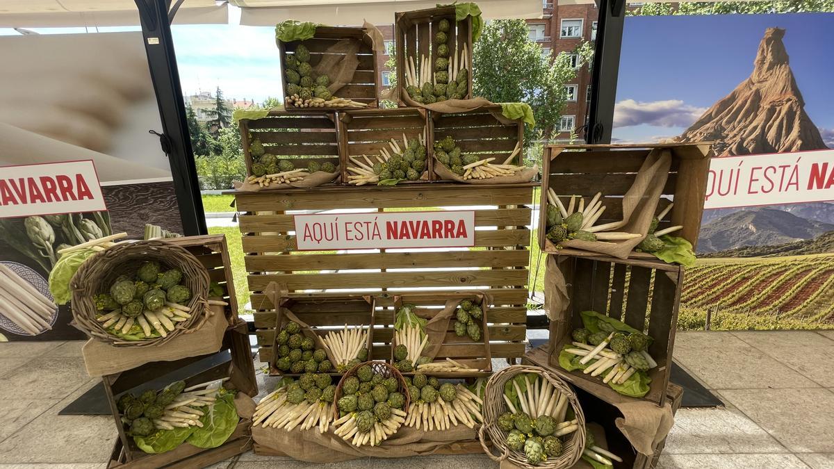 Un rincón con verduras de Navarra.