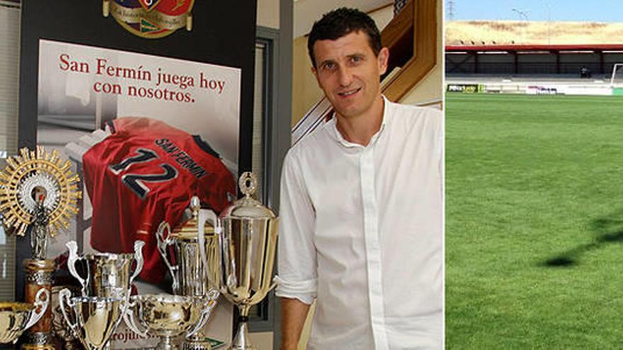 Javi Gracia cuando era entrenador de Osasuna.