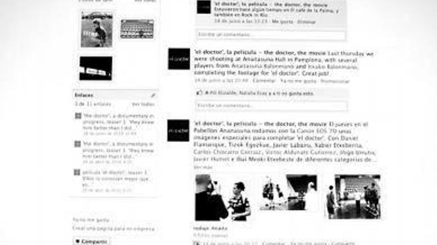 Imagen de la página de la película en facebook.