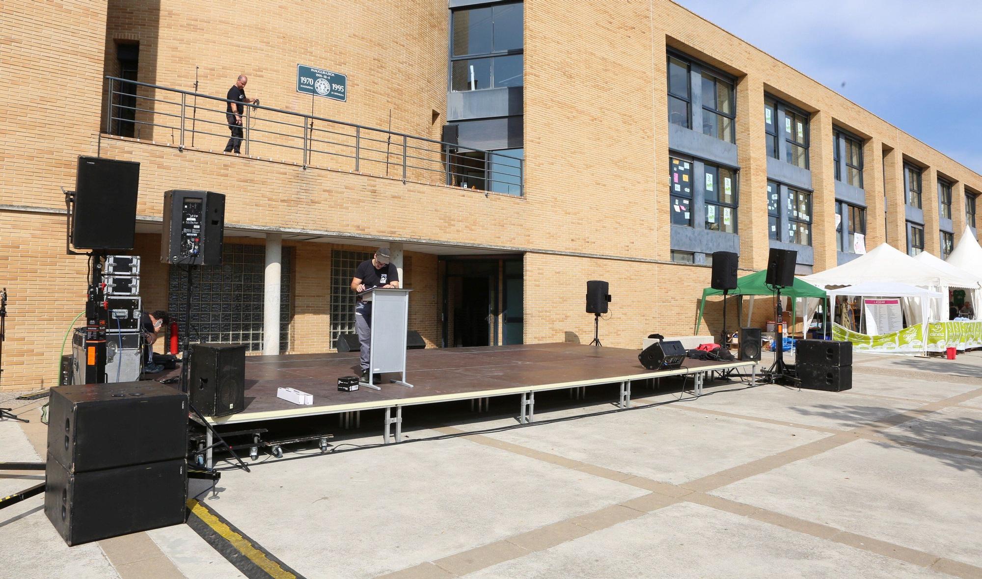 FOTOS | Preparativos del Nafarroa Oinez 2025 en Villava - Atarrabia