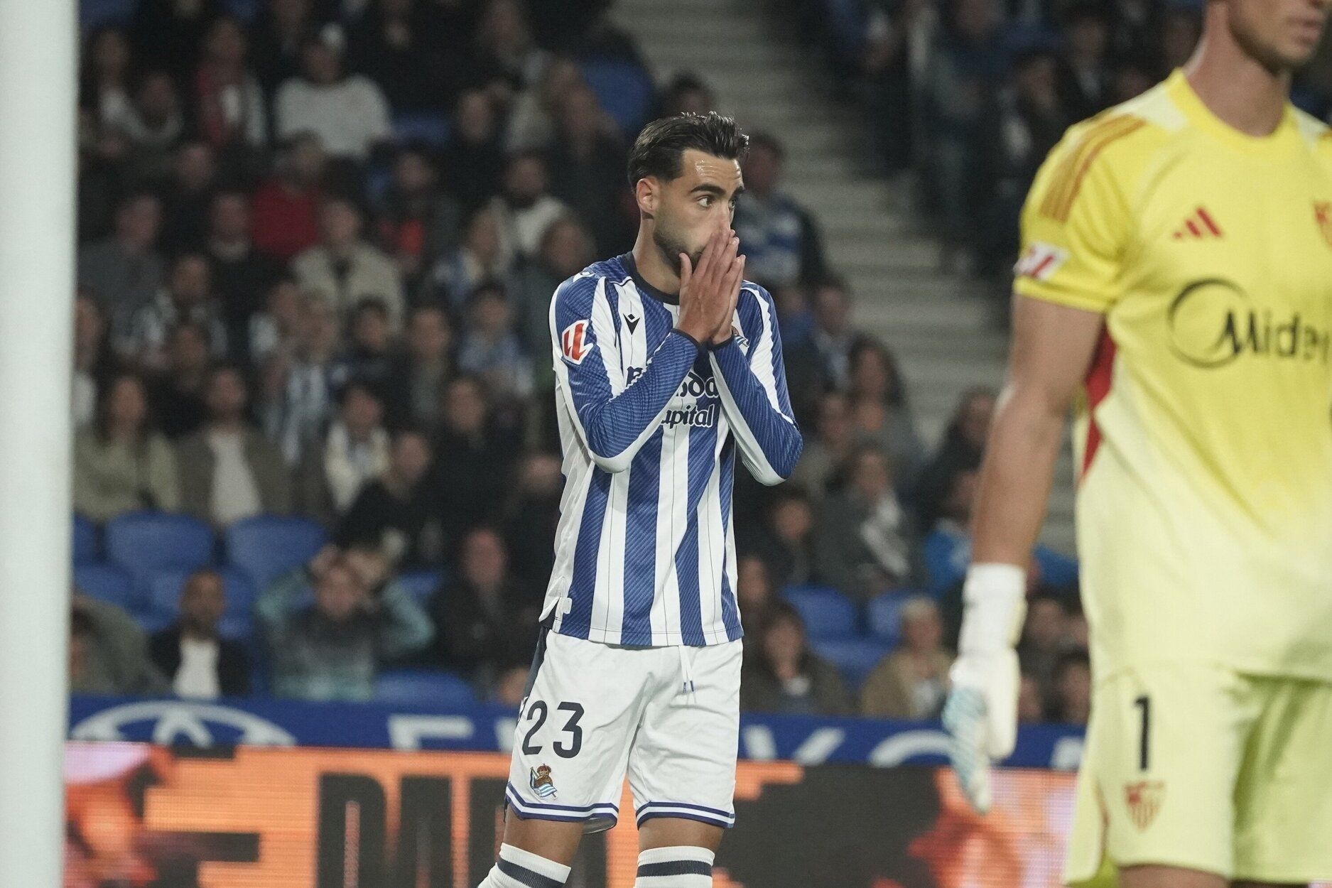 Las mejores imágenes del partido entre la Real y el Sevilla