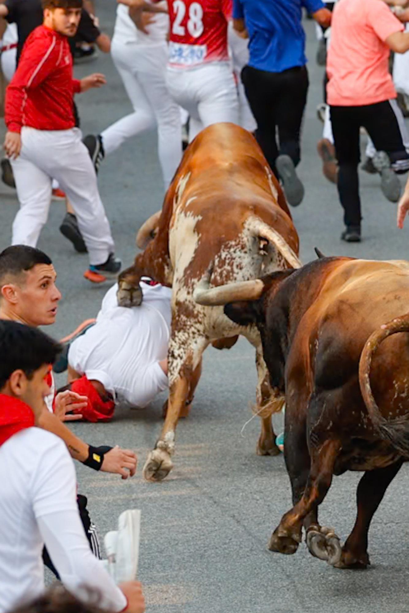 Fotos del tercer encierro de fiestas de Tafalla 2025
