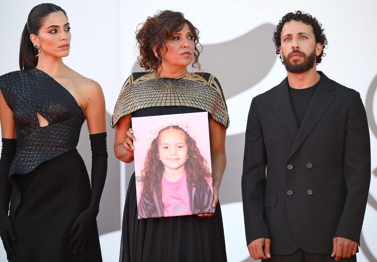 La alfombra roja del Festival de Venecia se tiñe de luto en el estreno de la película 'The voice of Hind Rajab'