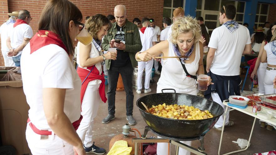 Fotos de la comida del pato en Zizur