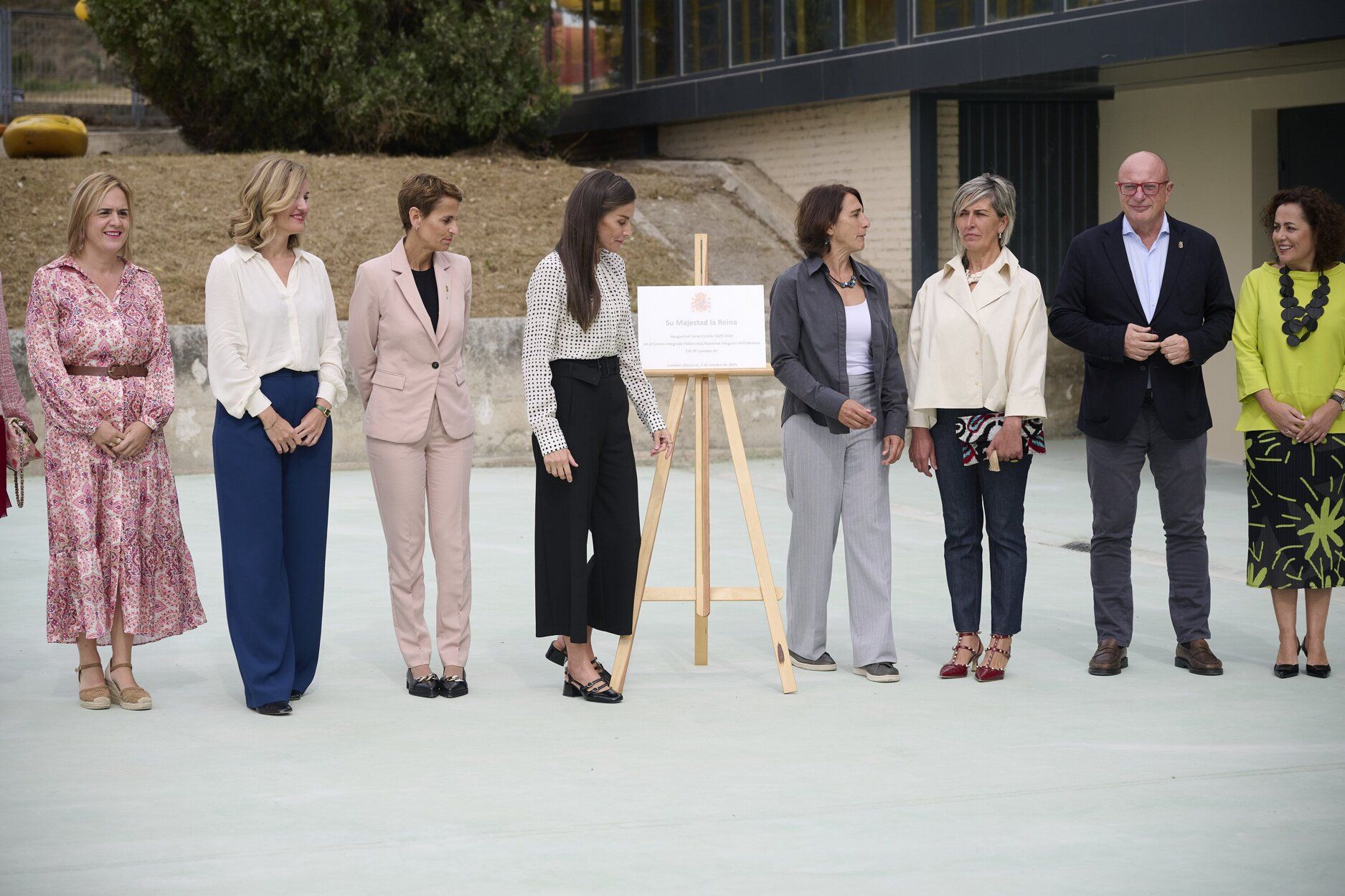 Fotos de la visita de la reina Letizia al CIP FP Lumbier IIP