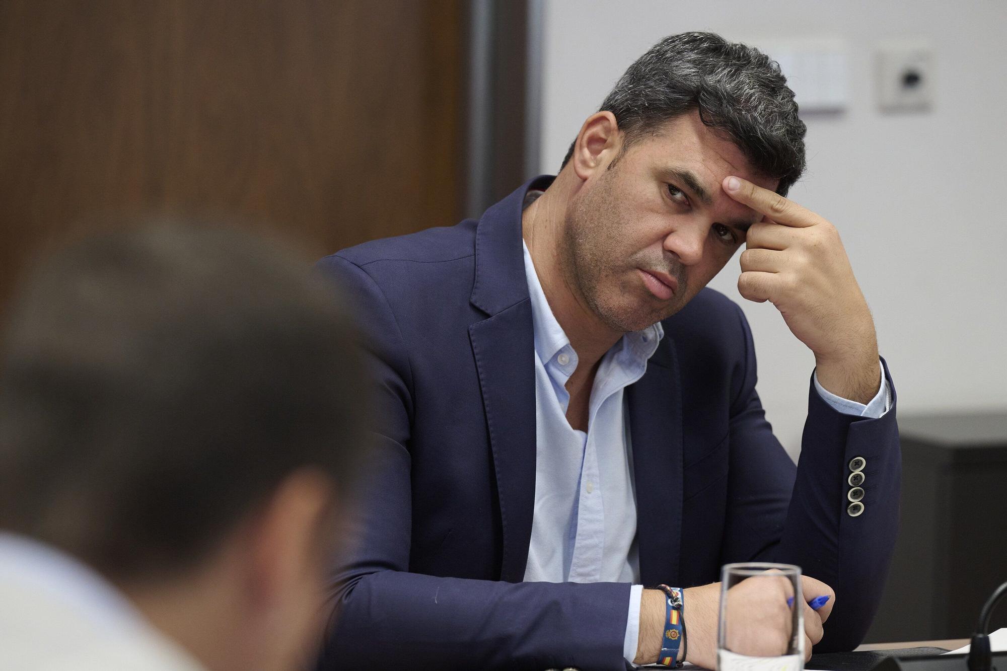 Chivite, en la Comisión de Régimen Foral del Parlamento de Navarra