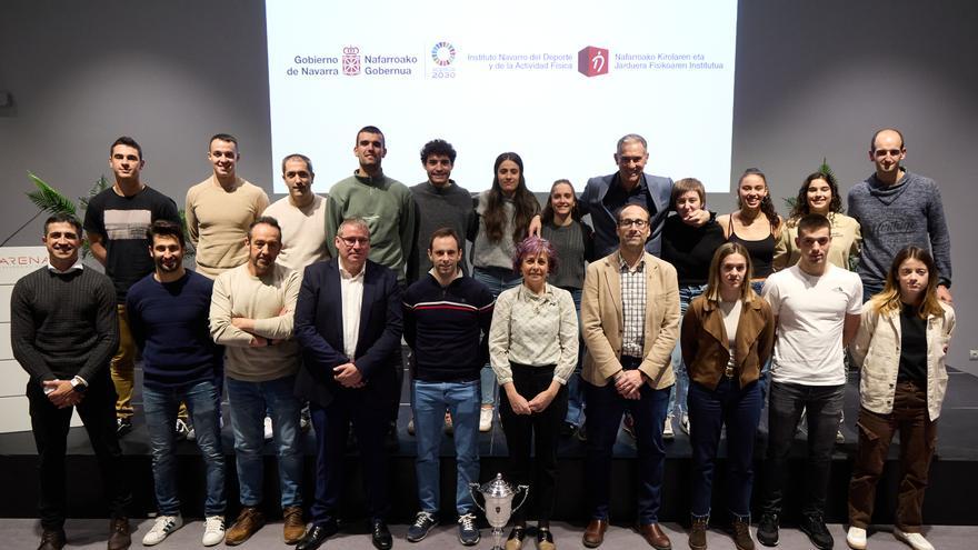 Navarra reconoce a sus pelotaris por los éxitos internacionales logrados en 2025
