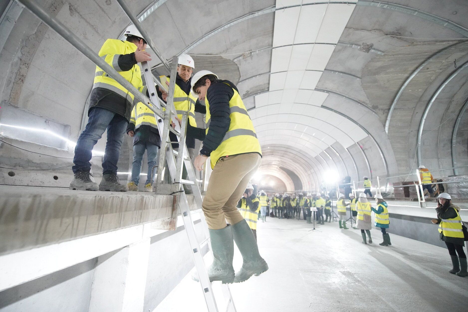Avance de las obras en la nueva estación Centro-Concha del Topo
