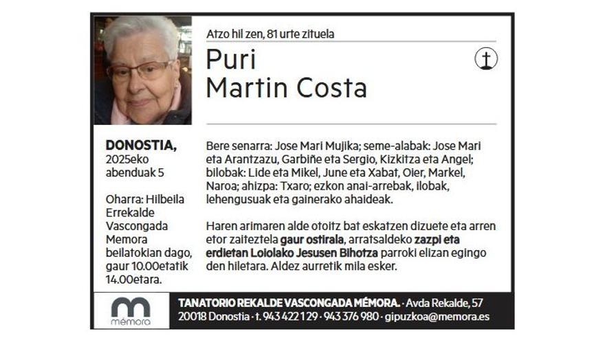 PURI MARTIN COSTA
