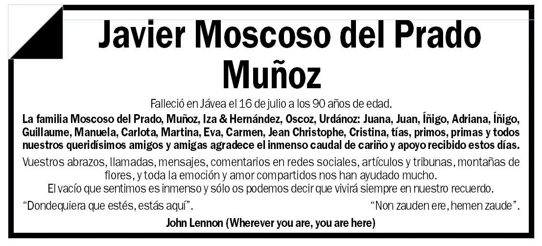 Javier Moscoso del Prado Muñoz