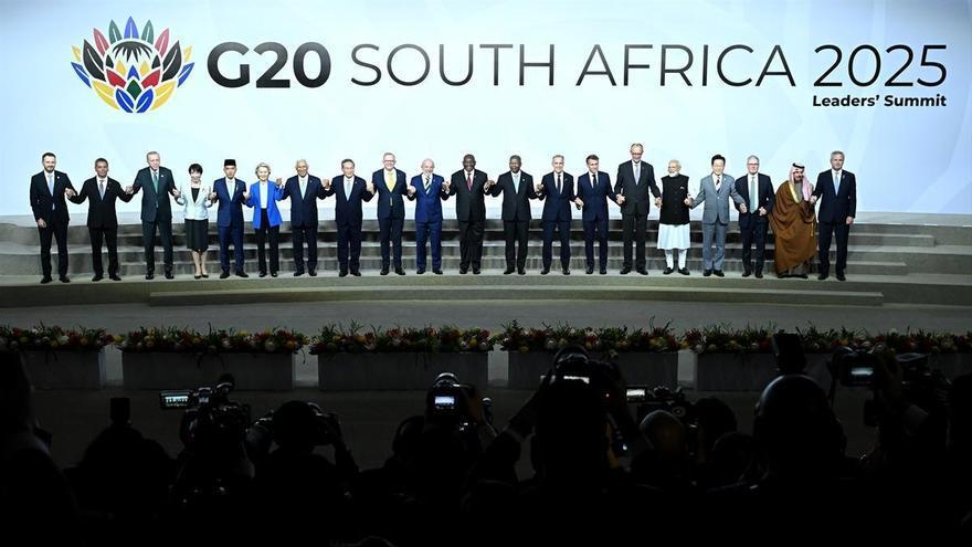 El G20 adopta una &quot;declaración ambiciosa&quot; pese al rechazo de Argentina y la ausencia de EE.UU.