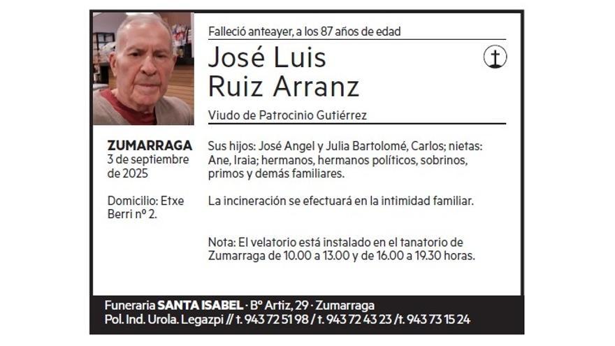 JOSE LUIS RUIZ ARRANZ