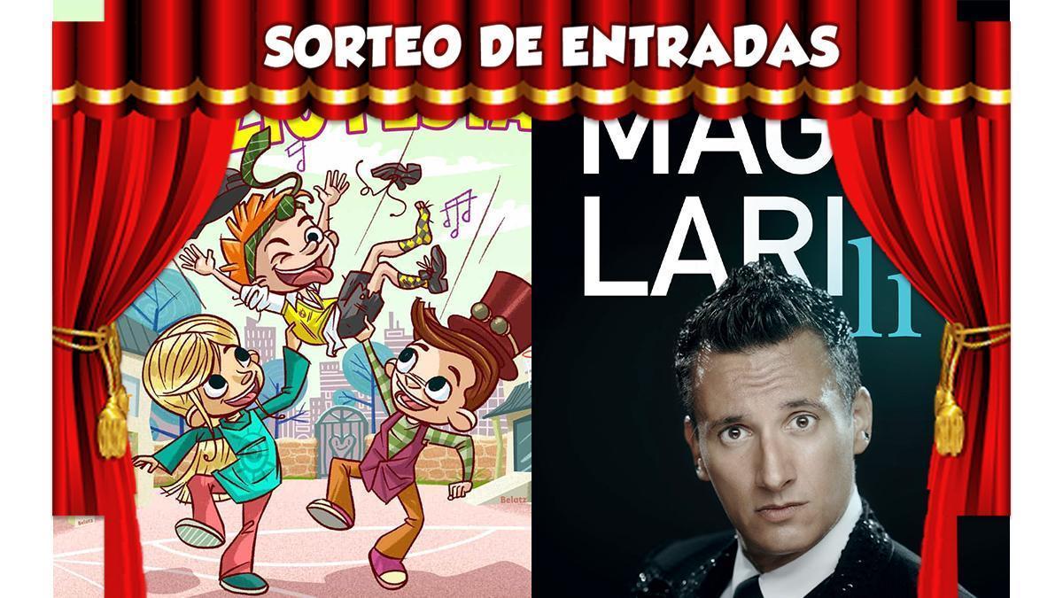 Imagen promocional sorteo de entradas para espectáculos familiares