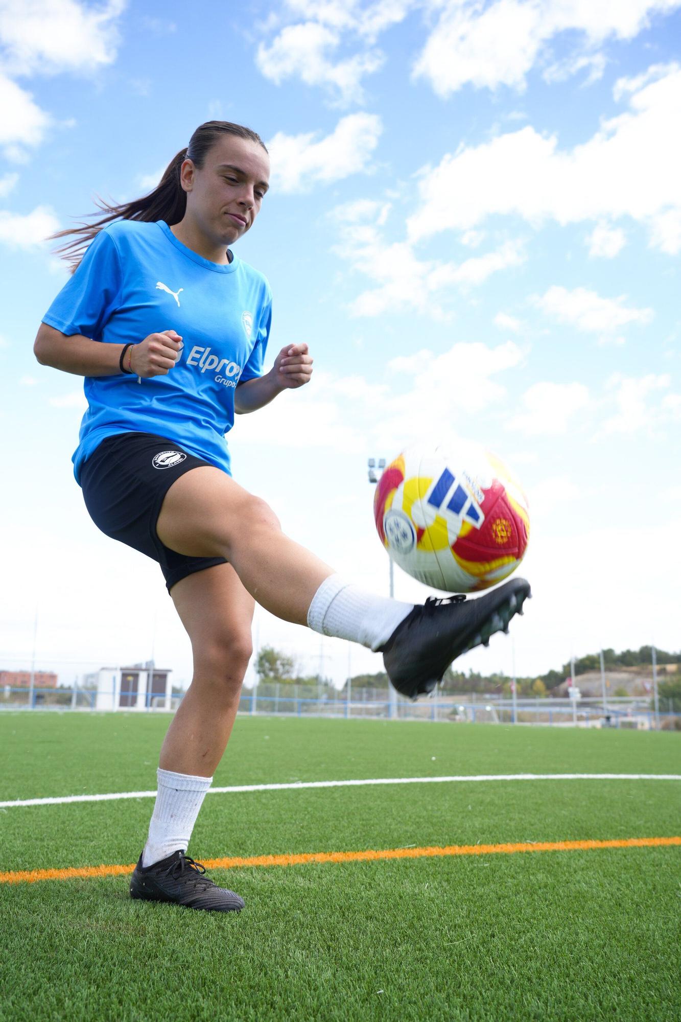 Carmen Sobrón, jugadora del Deportivo Alavés