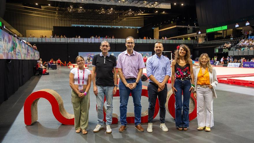 El Navarra Arena acoge el Campeonato de España de gimnasia aeróbica