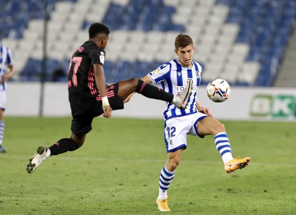 Partido disputado en Anoeta entre Real Sociedad y Real Madrid.